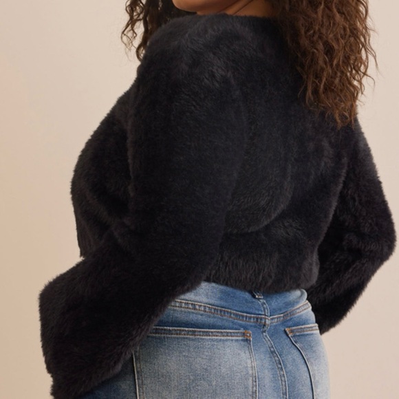 NEW Arula Black Shrug Cardigan Sweater Plus Size A / 1X NWT - Picture 3 of 6